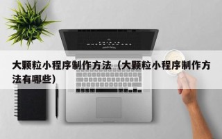天水大颗粒小程序制作方法（大颗粒小程序制作方法有哪些）